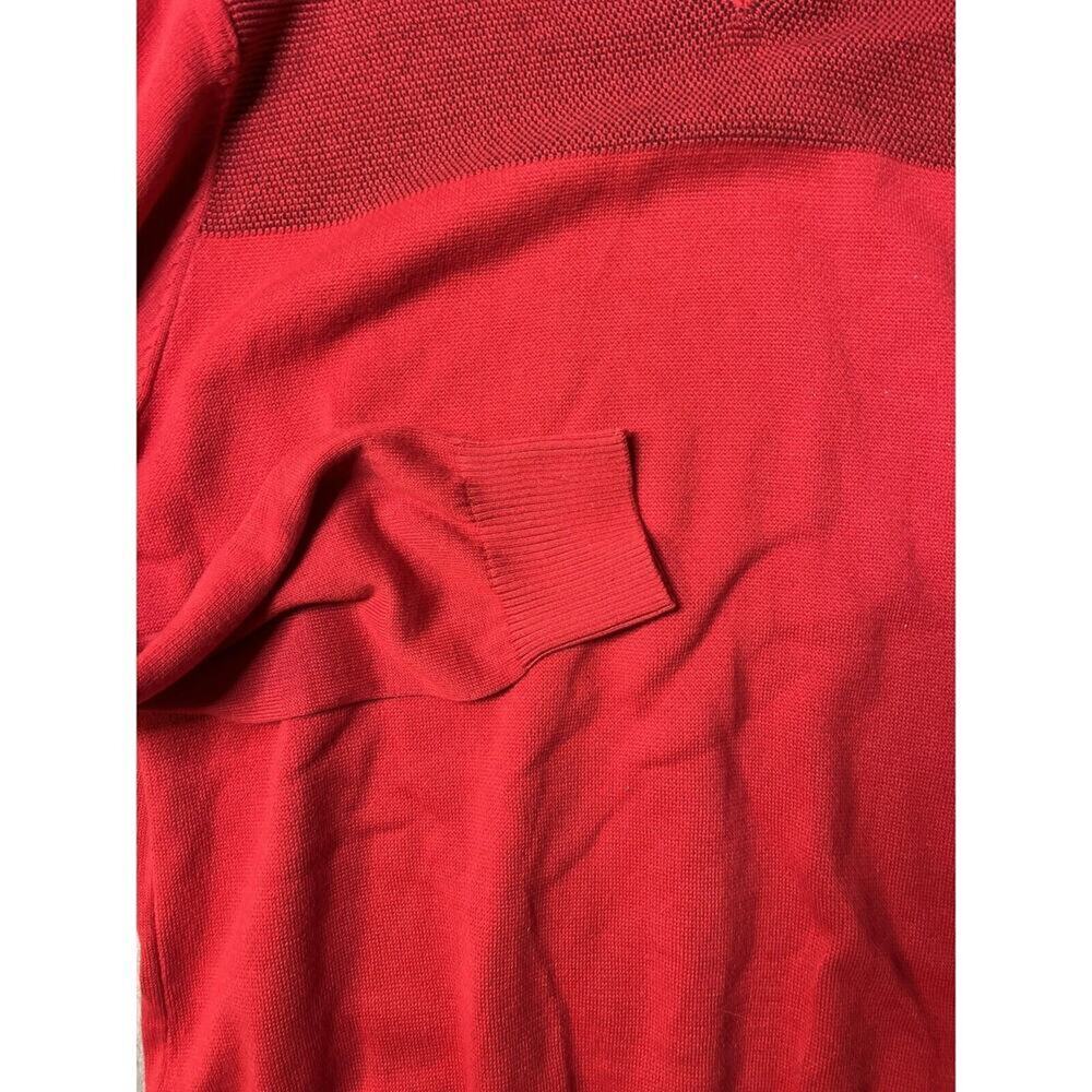 Southern Pines Sweater Mens Large Red Crew Neck Pullover Knit Casual Outdoor View 2